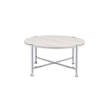 Brecon - Coffee Table - White Oak & Chrome