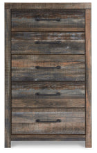 Drystan - Five Drawer Chest - Brown / Beige