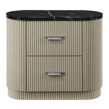 Travonte - Nightstand - Gray / Beige