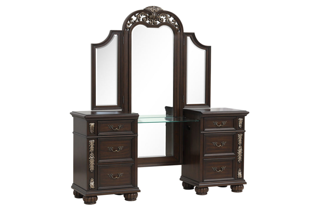 Maximus - Vanity Table Mirror - Madeira