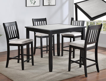 Salvador 5 Piece Counter Height Dining Set
