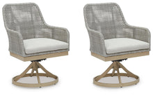 Seton Creek - Swivel Chair With Cushion (Set of 2) - Gray