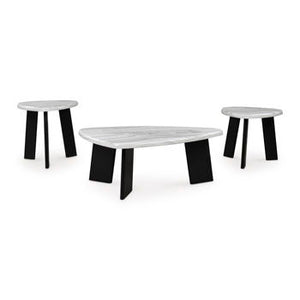 Lilyberg - Gray / Black - Occasional Table Set (Set of 3)