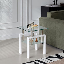 Tempered Glass Table With Storage