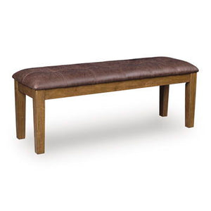 Urbinforte - Light Brown - Large Upholstered Dining Room Bench
