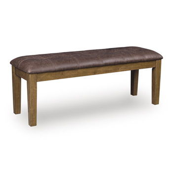 Urbinforte - Light Brown - Large Upholstered Dining Room Bench