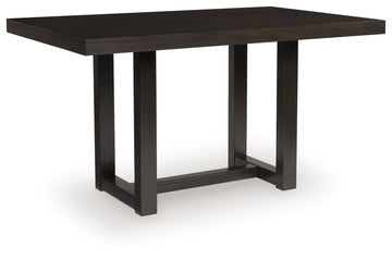 Neymorton - Rectangular Dining Room Counter Table - Dark Grayish Brown