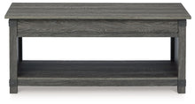 Freedan - Rect Lift Top Cocktail Table - Grayish Brown