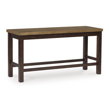 Rylandeen - Light Brown / Dark Brown - Double Counter Height Bench