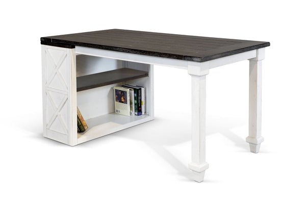 Carriage House Desk Return Cottage White / Europen Dark