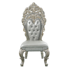 Sandoval - Side Chair (Set of 2) - Beige Synthetic Leather & Champagne