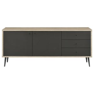 Maeve - 2 Door Engineered Wood Cabinet - Antique Pine And Gray