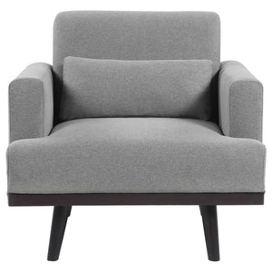 Blake - Upholstered Track Arm Accent Chair - Sharkskin