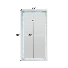 Noralie - Floor Mirror - Faux Diamonds & Mirrored