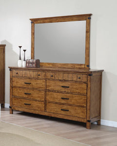 Brenner - Dresser Mirror - Rustic Honey