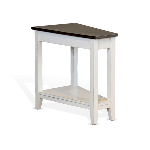Carriage House Chair Side Table Cottage White / Europen Dark