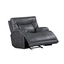 Titan - Glider Recliner With Power Headrest & Footrest - Gray