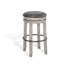 Alpine - Bar Swivel Stool, Cushion Seat (Set of 2) - Gray