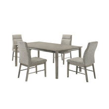 Lennox - 5 Piece Set - Dining Table With 4 Chairs - Gray / Silver