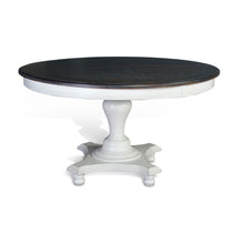 Carriage House - 30" Table - Cottage White / Europen Dark