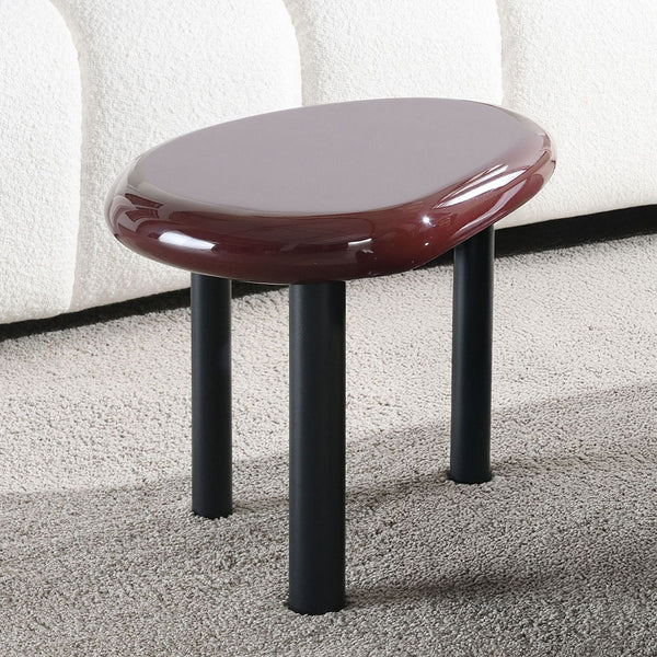 Eddie End Table Red High Gloss