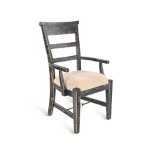 Marina - Wood Arm Dining Chair (Set of 2) - Black Sand