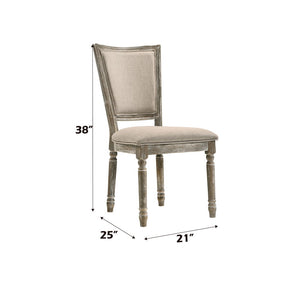 Gabrian - Side Chair (Set of 2) - Fabric & Reclaimed Gray