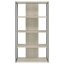 Loomis - 72" 4-Shelf Bookshelf - Whitewashed Gray