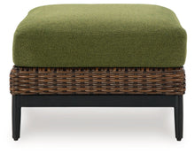 Horizon Hall - Brown / Green - Ottoman With Cushion