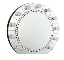 Farai - 29" Accent Mirror - Mirrored & Faux Crystal Diamonds