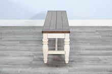 Pasadena - Bench With Mindi Veneer Seat - Buckskin / Marble White