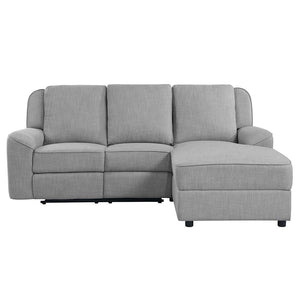 Destiny - Motion Sectional Sofa - Gray Linen