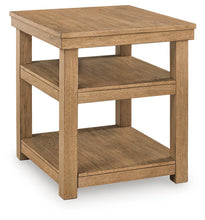 Wittenmyer - Rectangular End Table - Natural / Black