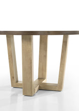 Brutus Vintage Walnut 5Pc 47" Contemporary Round Dining Table Set