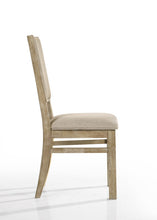 Brutus Set of 2 Reclaimed Wheat Contemporary Fabric Dining Chair