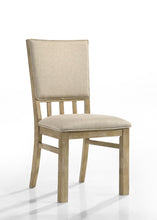 Brutus Set of 2 Reclaimed Wheat Contemporary Fabric Dining Chair