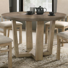 Brutus Vintage Walnut 5Pc 47" Contemporary Round Dining Table Set