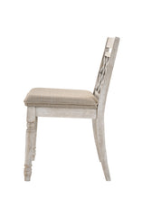 Havanna Set of 2 Off White Contemporary Fabric Chair