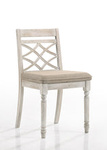 Havanna Set of 2 Off White Contemporary Fabric Chair