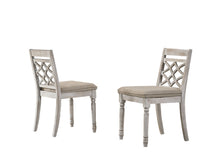 Havanna Set of 2 Off White Contemporary Fabric Chair