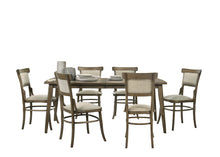 Bistro Vintage Walnut 72" Dining Table Set