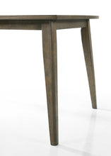Bistro 9-Piece Mixed-Finish Dining Set, Extendable 72-88" Vintage Walnut Table & 8 Gray Linen Chairs[NA:17]