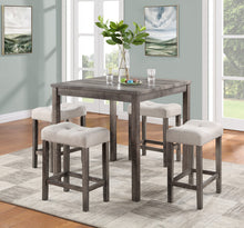 Lucian Brown 5 Piece Counter Height 36" Pub Table Set