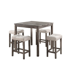 Lucian Brown 5 Piece Counter Height 36" Pub Table Set