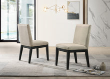 Jasper Set of 2 Beige Contemporary Fabric 19"W Dining Chair
