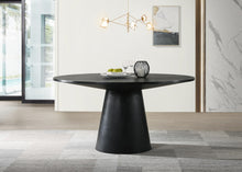 Jasper Ebony Black 5 Piece 59" Round Dining Table Set