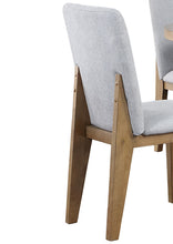 Delphine Set of 2 Gray Linen Dining Chair