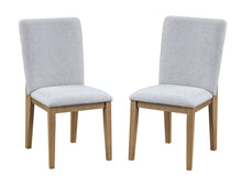 Delphine Set of 2 Gray Linen Dining Chair