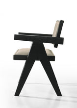 Jasper 21" 3-Piece Ebony Black Arm Chairs and Console Table Set