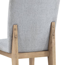 Bistro 9-Piece Mixed-Finish Dining Set, Extendable 72-88" Vintage Walnut Table & 8 Gray Linen Chairs[NA:17]